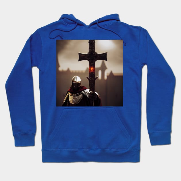 Knights Templar in The Holy Land Hoodie by Grassroots Green